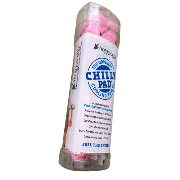 Frogg Toggs The Original Cooling Towel Chilly Pad-33"x13"-Pink-NEW - Picture 2 of 4